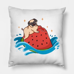 Pug Watermelon Pillow