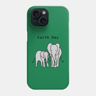 Earth Day Elephants Phone Case