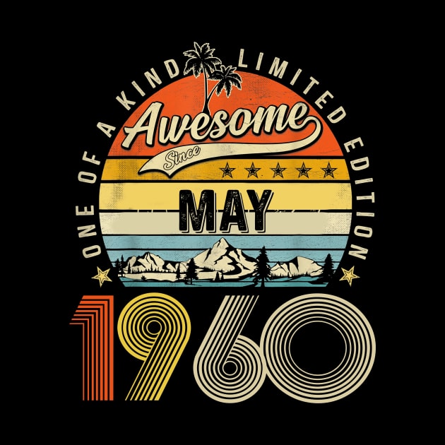 Awesome Since May 1960 Vintage 63rd Birthday by Marcelo Nimtz