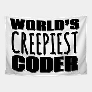 World's Creepiest Coder Tapestry