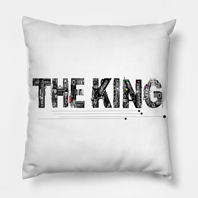 The King Letter Pillow by G-Art Swiss