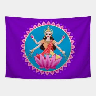 Beautiful Goddess Lakshmi Tapestry