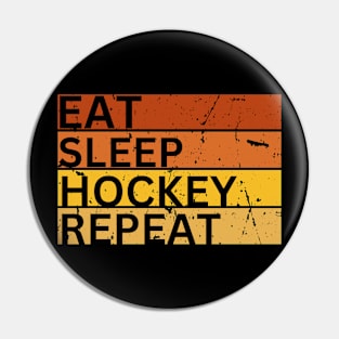 Eat Sleep Hockey Repeat Pin