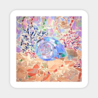 Seashell & Coral Mosaic 2 Magnet