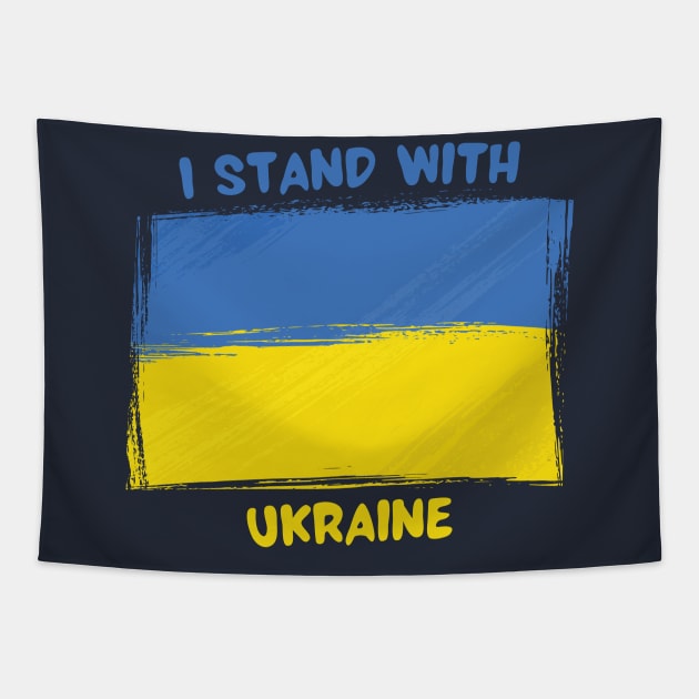 I stand with ukraine Tapestry by aspanguji