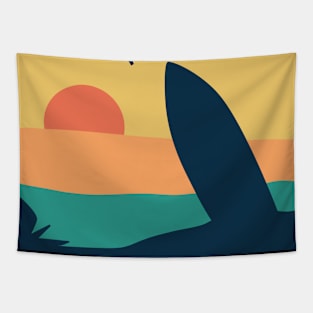 Surf Beach Vintage Look Tapestry