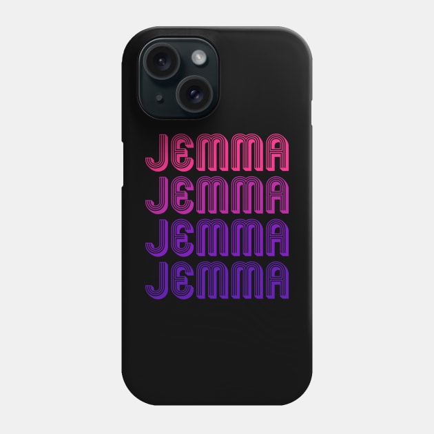 Jemma - Retro Minimal Line Pattern Phone Case by Fusti