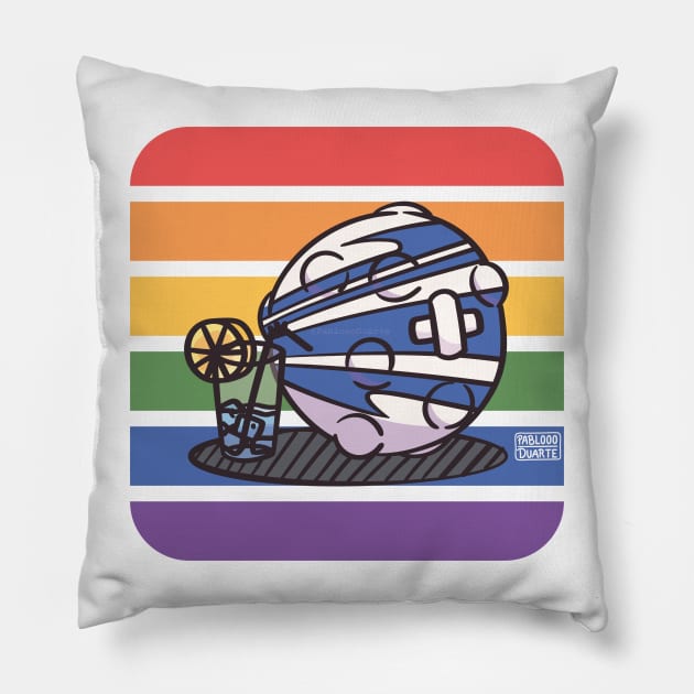 Pride Blitzball Summer - Summer Gaming Pillow by PabloooDuarte