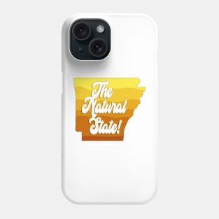 The Natural State - Arkansas Map Design Phone Case