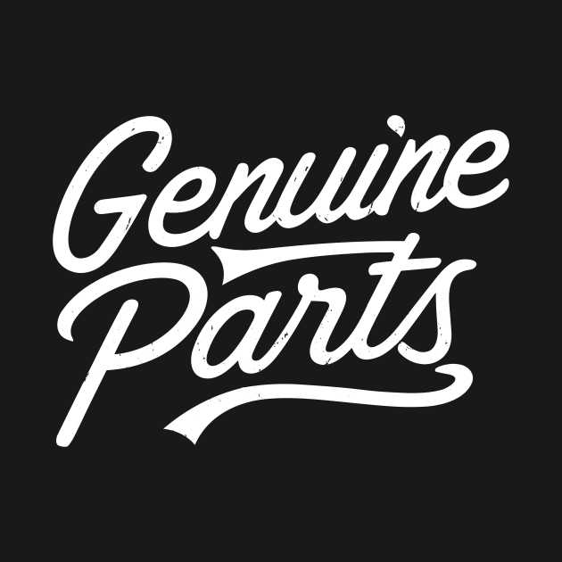 Genuine Parts Shop Sign by Kingrocker Clothing