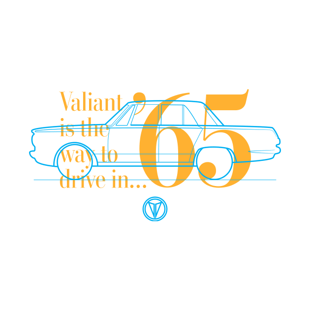 65 Valiant (Sedan) - The Way to Drive by jepegdesign