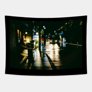 Tokyo Street Scene Tapestry