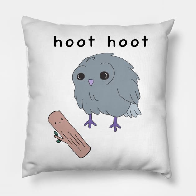 Hoot! Pillow by Beni-Shoga-Ink