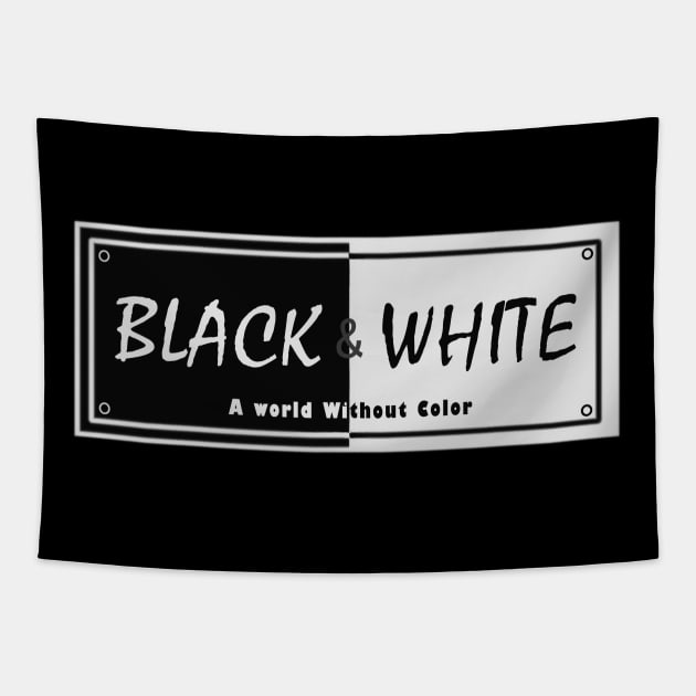 Black & White Tapestry by wael store