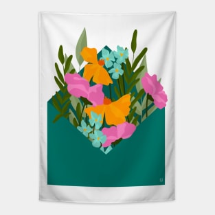 Floral Envelope Tapestry