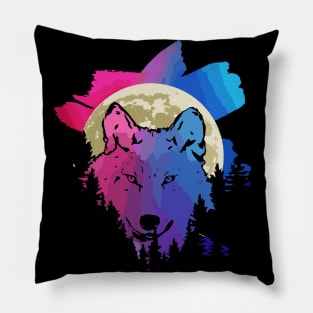 Wolf Colors Pillow