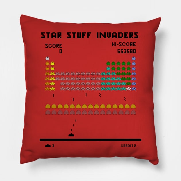 Star Stuff Invaders Pillow by ImNotThere