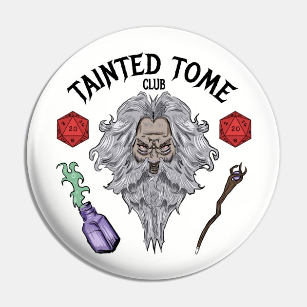 The Tainted Tome club Pin by Ace13creations