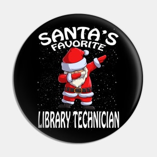 Santas Favorite Library Technician Christmas Pin