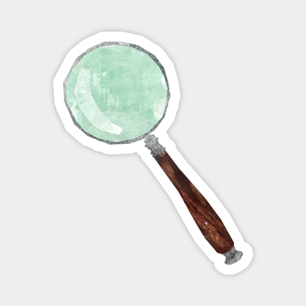 Magnifying glass Magnet by Babban Gaelg