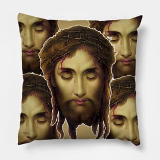 The Holy Face of Jesus Christ on the Via Sacra da Santa Veronica Pillow