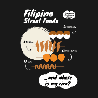 Funny Filipina Filipino Food Menu Rice Philippines T-Shirt