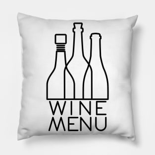 Wine Menu Pillow