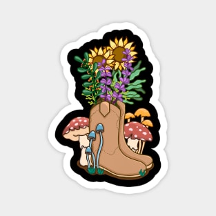 Mushrooms and Plants Magnet