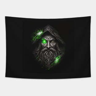 Green Wizard Tapestry