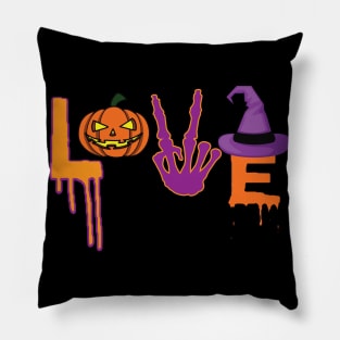 Love Halloween T Shirt Funny Halloween Gifts Idea Shirts Pillow