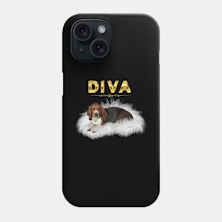 Diva Basset Hound Phone Case