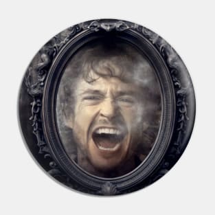 Will Graham Haunted AU Ghost Mirror Scream Pin