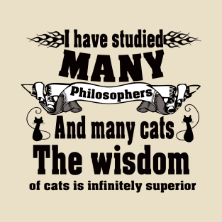 Philosopher and cats T-Shirt