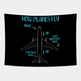 How Planes Fly Funny Aerospace Engineer Engineering Tapestry