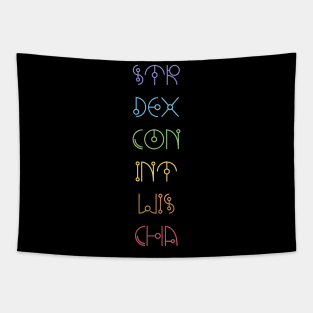 Character Abilities - Dungeons and Dragons Rainbow Tapestry