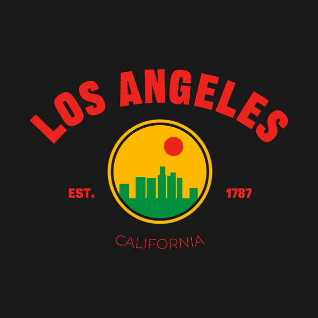 Los Angeles City California Print by Space Surfer 