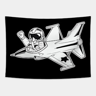American patriotic military aircraft jet Tapestry