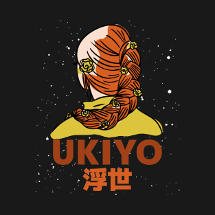 Girl and Universe! UKIYO! Japanese T-Shirt