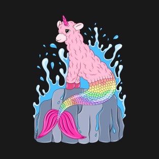 Llamacorn Mermaid T-Shirt