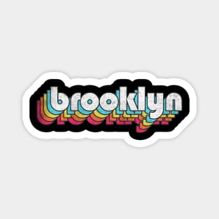 Brooklyn  / Retro Typography Design Magnet