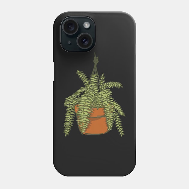 Fern Polypodiophyta Phone Case by Gernatatiti