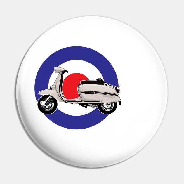 Classic White Italian mods lambretta scooter Pin by Cimbart