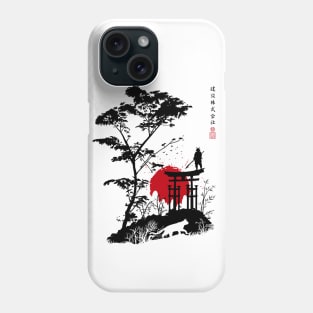 Japanese minimalist landscape Phone Case