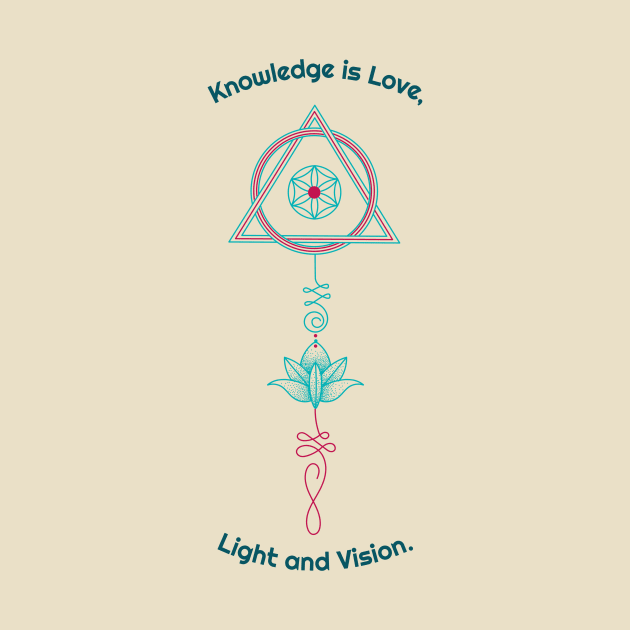 Knowledge is Love, Light and Vision. by Urban Gypsy Designs