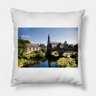 The River Wansbeck at Morpeth in Northumberland. Pillow