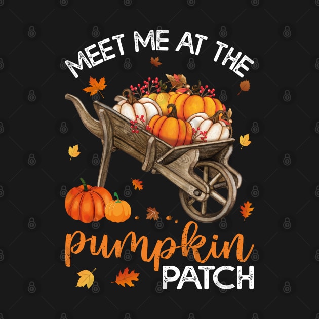 Meet Me At The Pumpkin Patch Wheelbarrow Hello Fall 2021 by Estrytee