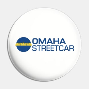 Omaha Streetcar Blue/Yellow Logo Pin