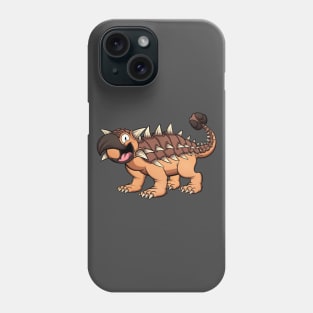 Happy Smiling Ankylosaurus Phone Case