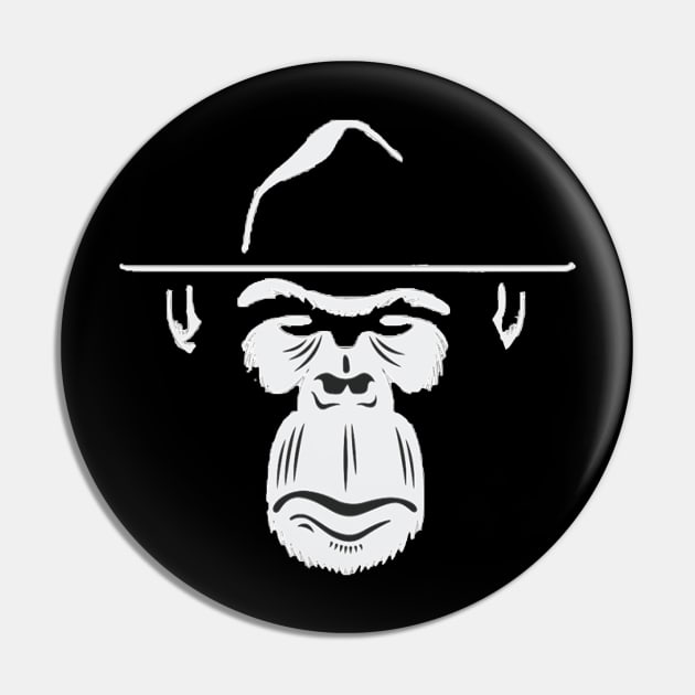 Sheriff Monkey Pin by Tee Designer 