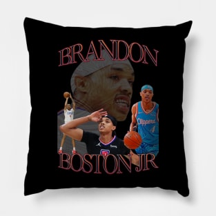 Brandon Boston Jr. Bootleg Graphic Tee | Vintage / Retro-Inspired Clippers BJ Boston T-Shirt Pillow